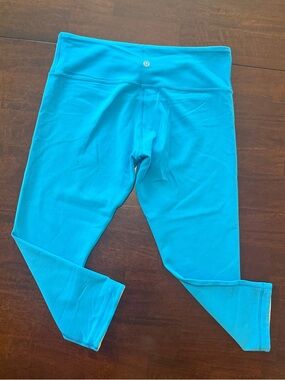 lululemon athletica Kids Teal Blue Stretch Leggings